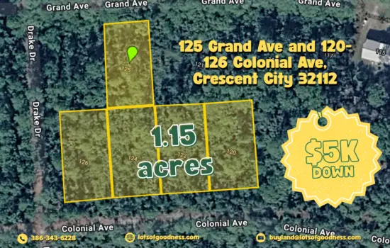 Minutes from Crescent Lake, 1+ acre of Vacant Land, Tent-Camping Friendly, EVERY DAY by LOG